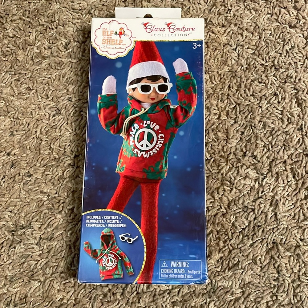 New in box  Elf On The Shelf Claus Couture Groovy Greetings Hoodie.